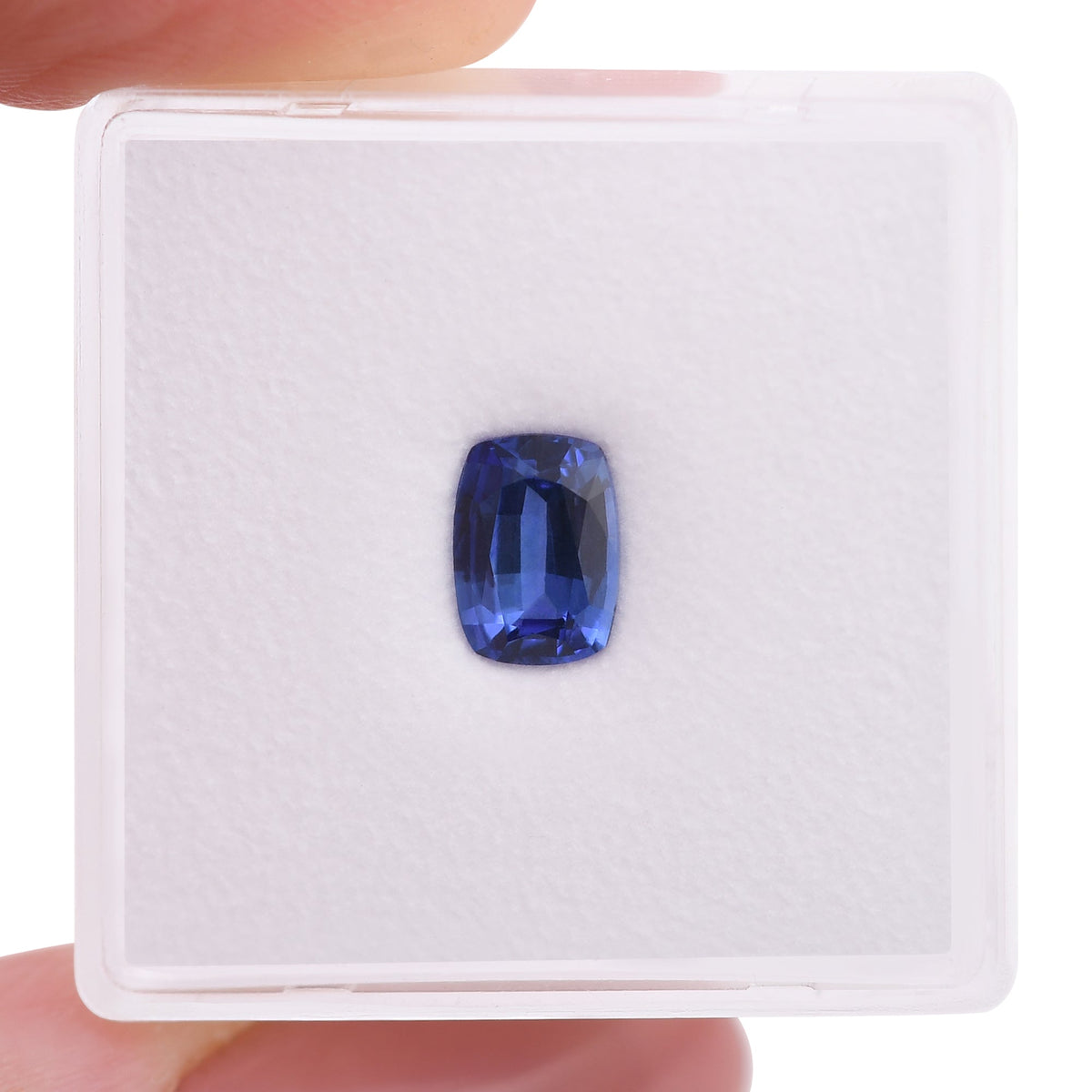 1,08 Karat blauer Kissen-Saphir aus Sri Lanka