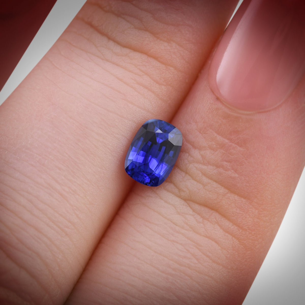 1,05 Karat blauer Kissen-Saphir aus Sri Lanka