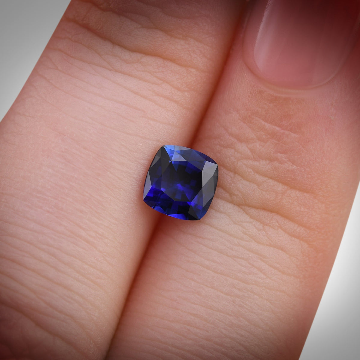 1,08 Karat blauer Kissen-Saphir aus Sri Lanka