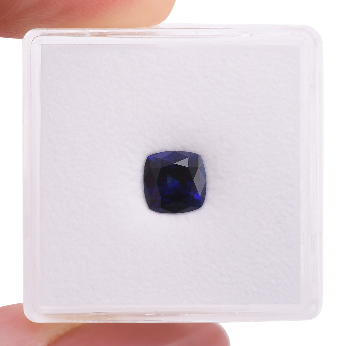 1,08 Karat blauer Kissen-Saphir aus Sri Lanka