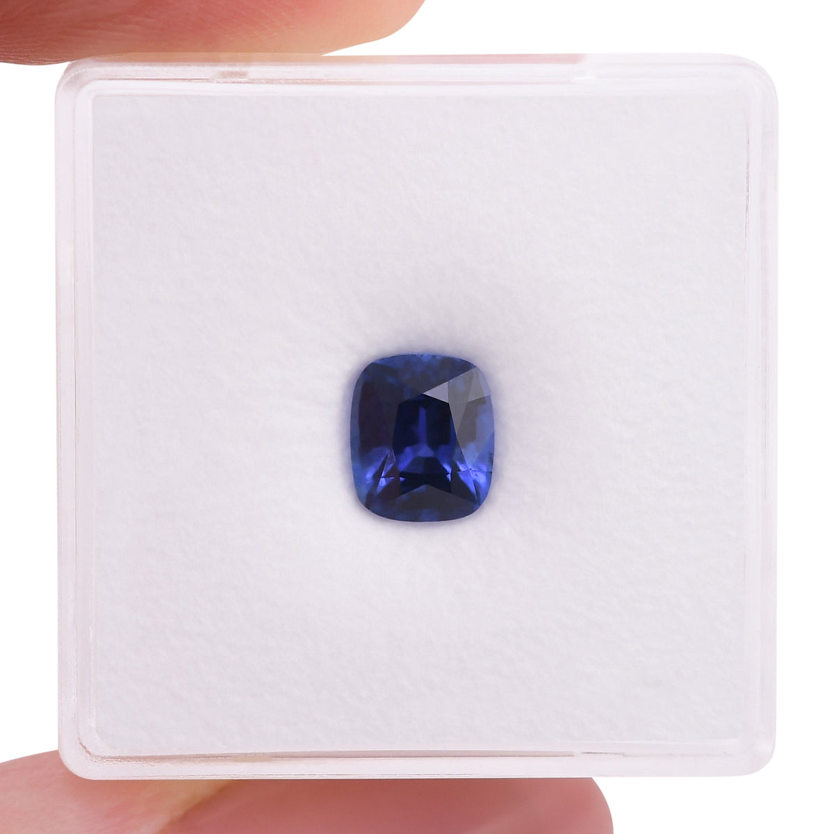 1,75 Karat blauer Kissen-Saphir aus Sri Lanka