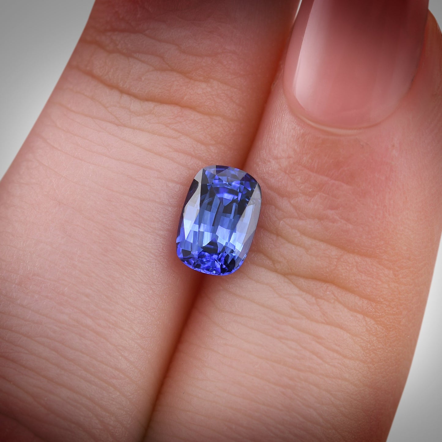 1.46 Carat Blue SRI LANKAN Cushion Sapphire