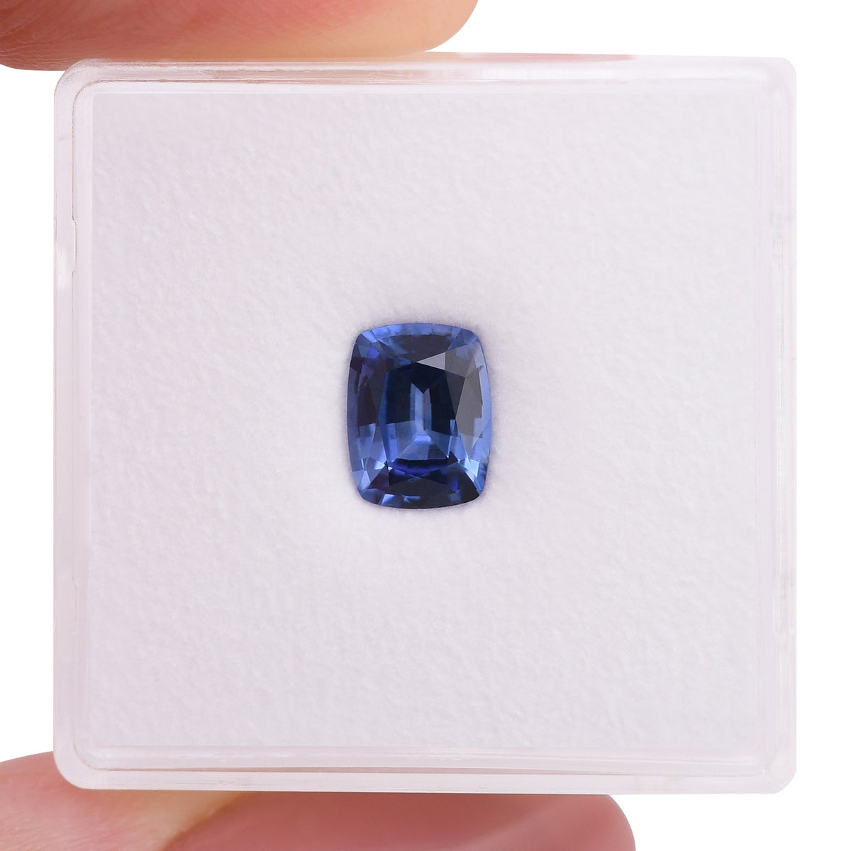 1,27 Karat blauer Kissen-Saphir aus Sri Lanka