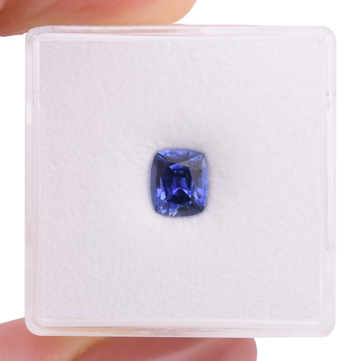1,24 Karat blauer Kissen-Saphir aus Sri Lanka