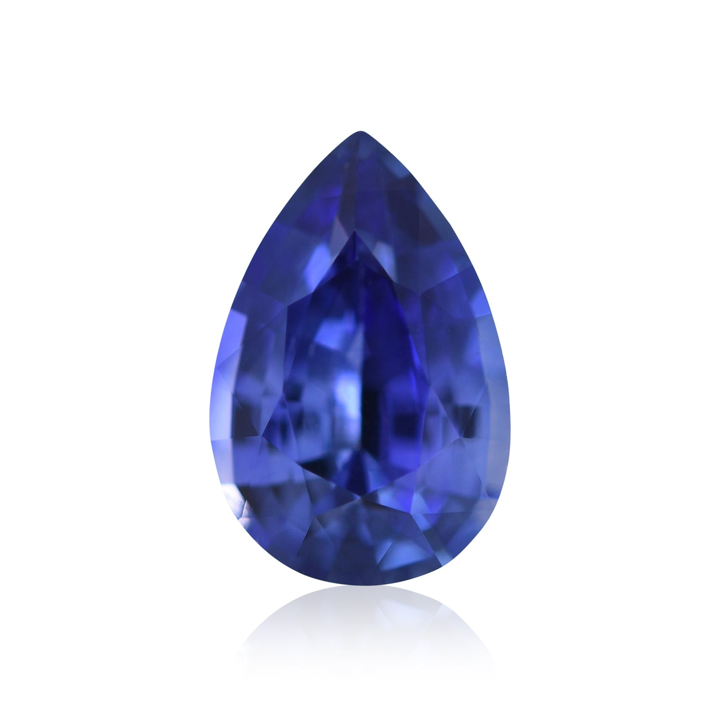 1,24 Karat blauer birnenförmiger Saphir aus Sri Lanka