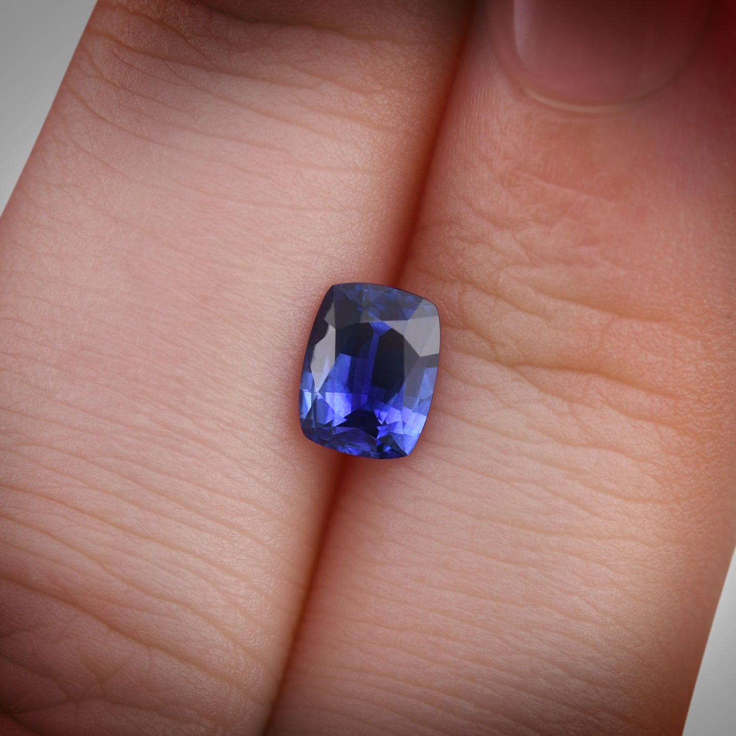 1,11 Karat blauer Kissen-Saphir aus Sri Lanka