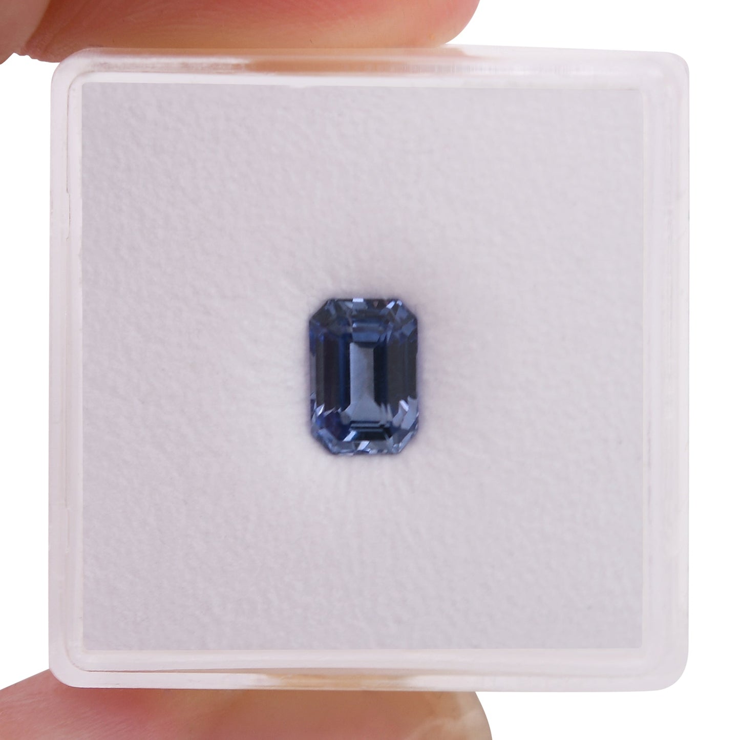 1,24 Karat blauer Smaragd-Saphir aus Sri Lanka