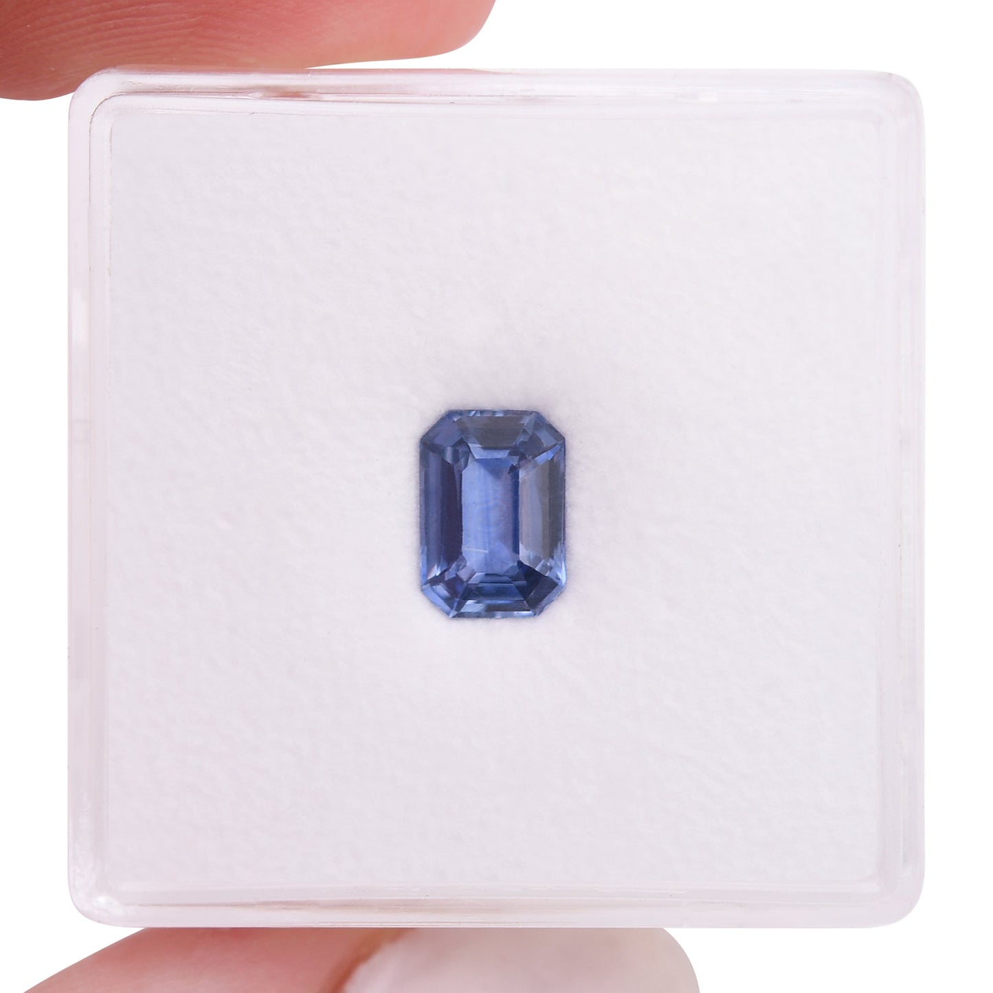 0,99 Karat blauer Smaragd-Saphir aus Sri Lanka