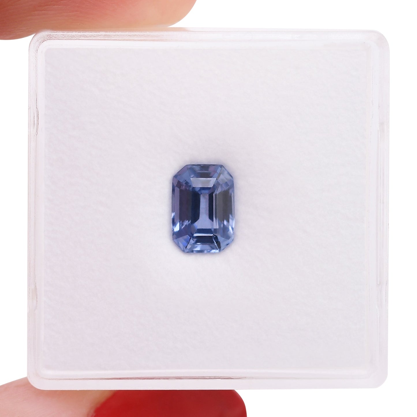 1,22 Karat blauer Smaragd-Saphir aus Sri Lanka