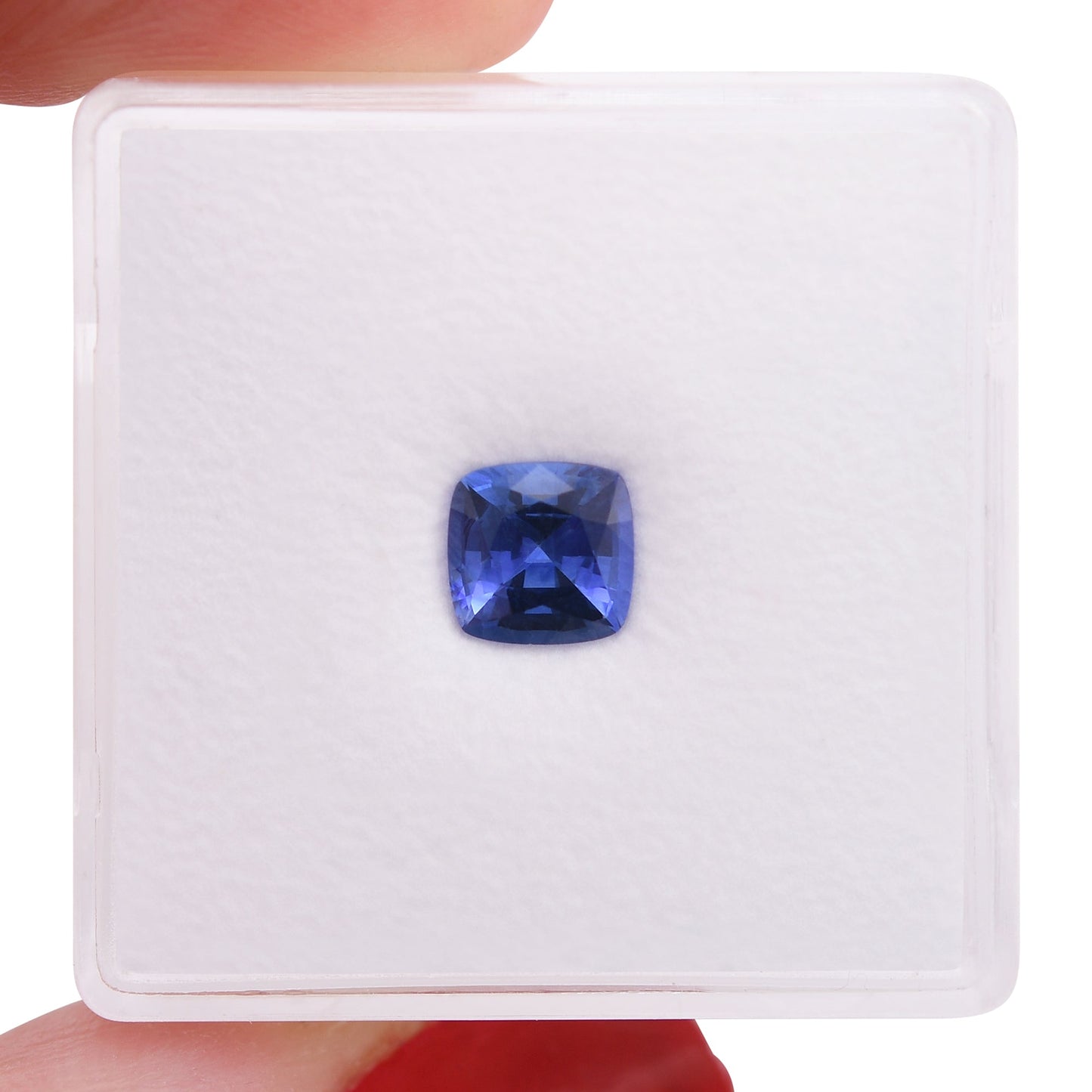1,00 Karat blauer Kissen-Saphir aus Sri Lanka