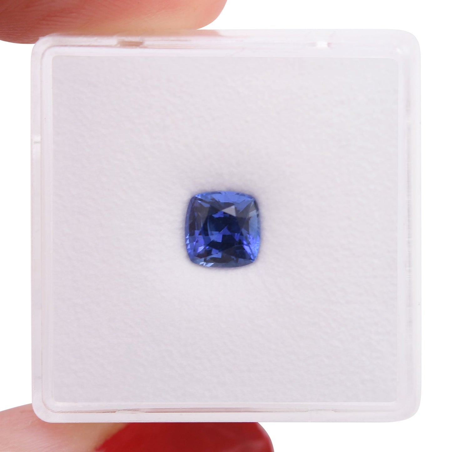 1,08 Karat blauer Kissen-Saphir aus Sri Lanka