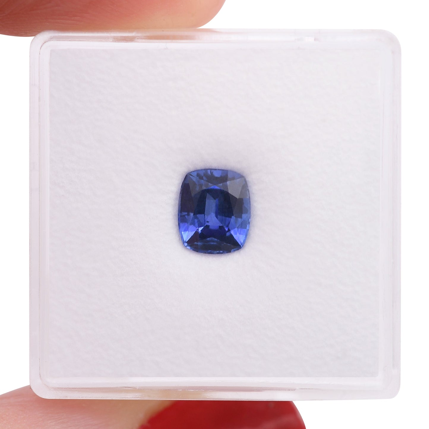 1,34 Karat blauer Kissen-Saphir aus Sri Lanka