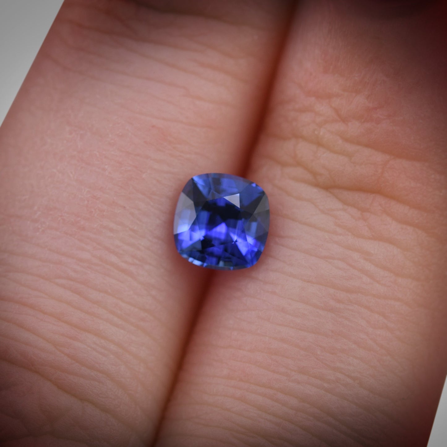 1,13 Karat blauer Kissen-Saphir aus Sri Lanka