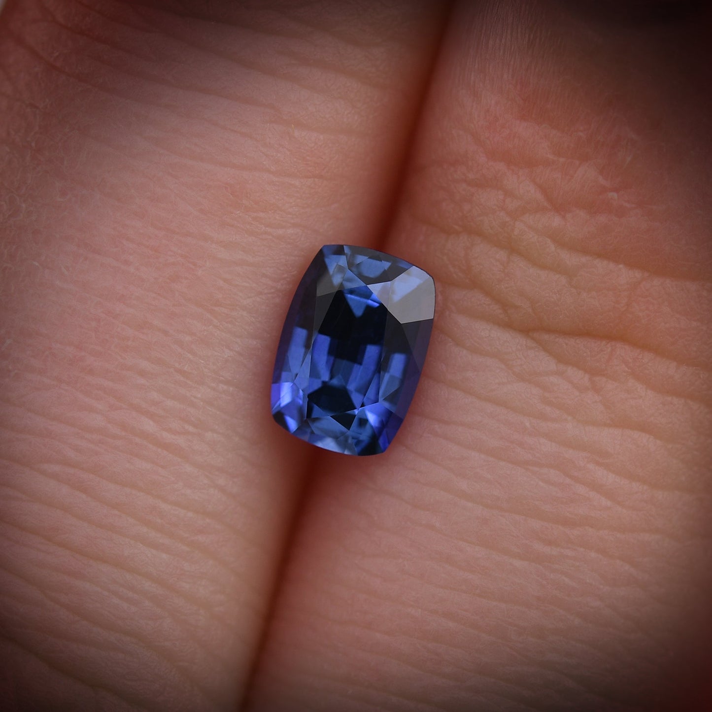 1,11 Karat blauer Kissen-Saphir aus Sri Lanka
