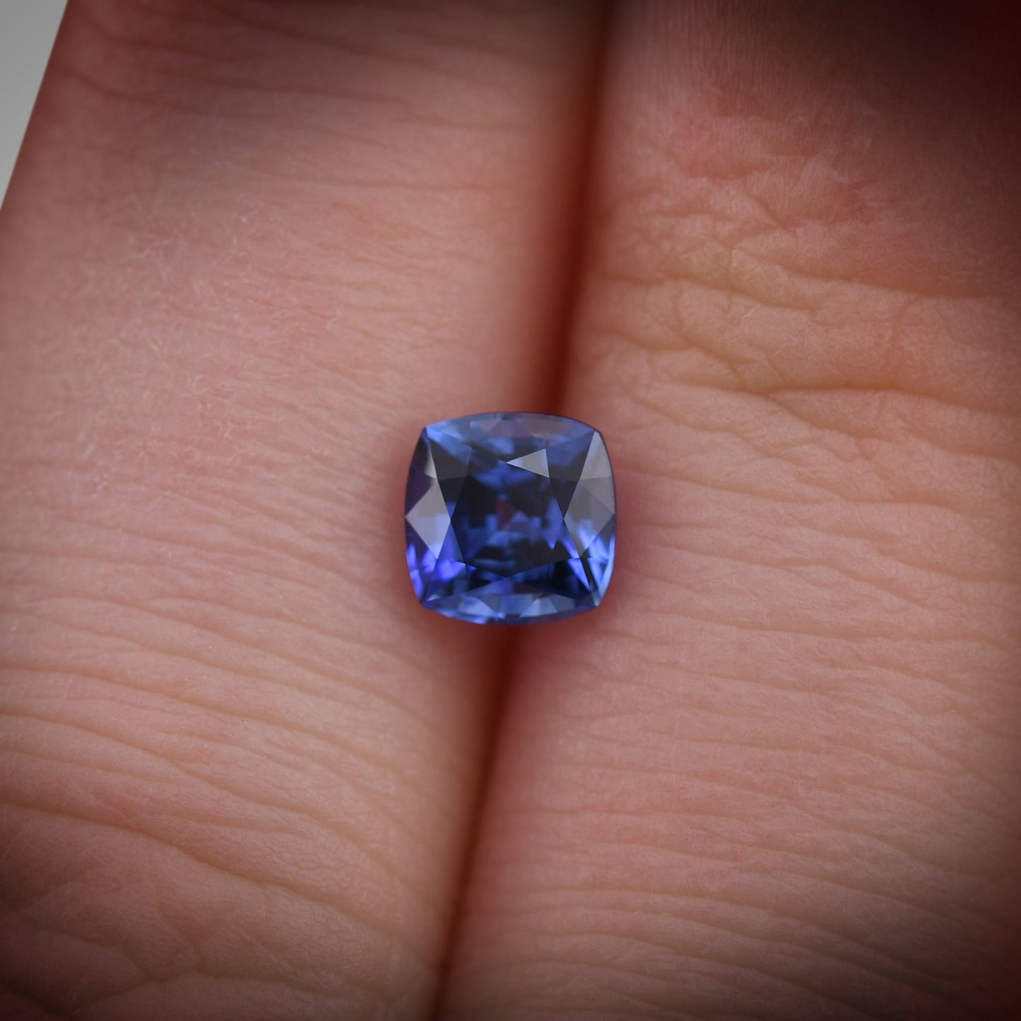 1,12 Karat blauer Kissen-Saphir aus Sri Lanka