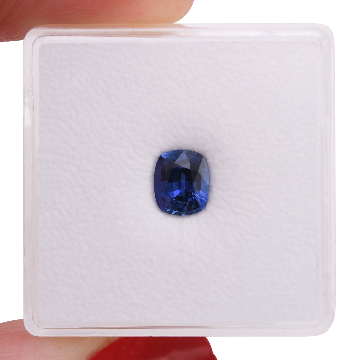 0,98 Karat blauer Kissen-Saphir aus Sri Lanka