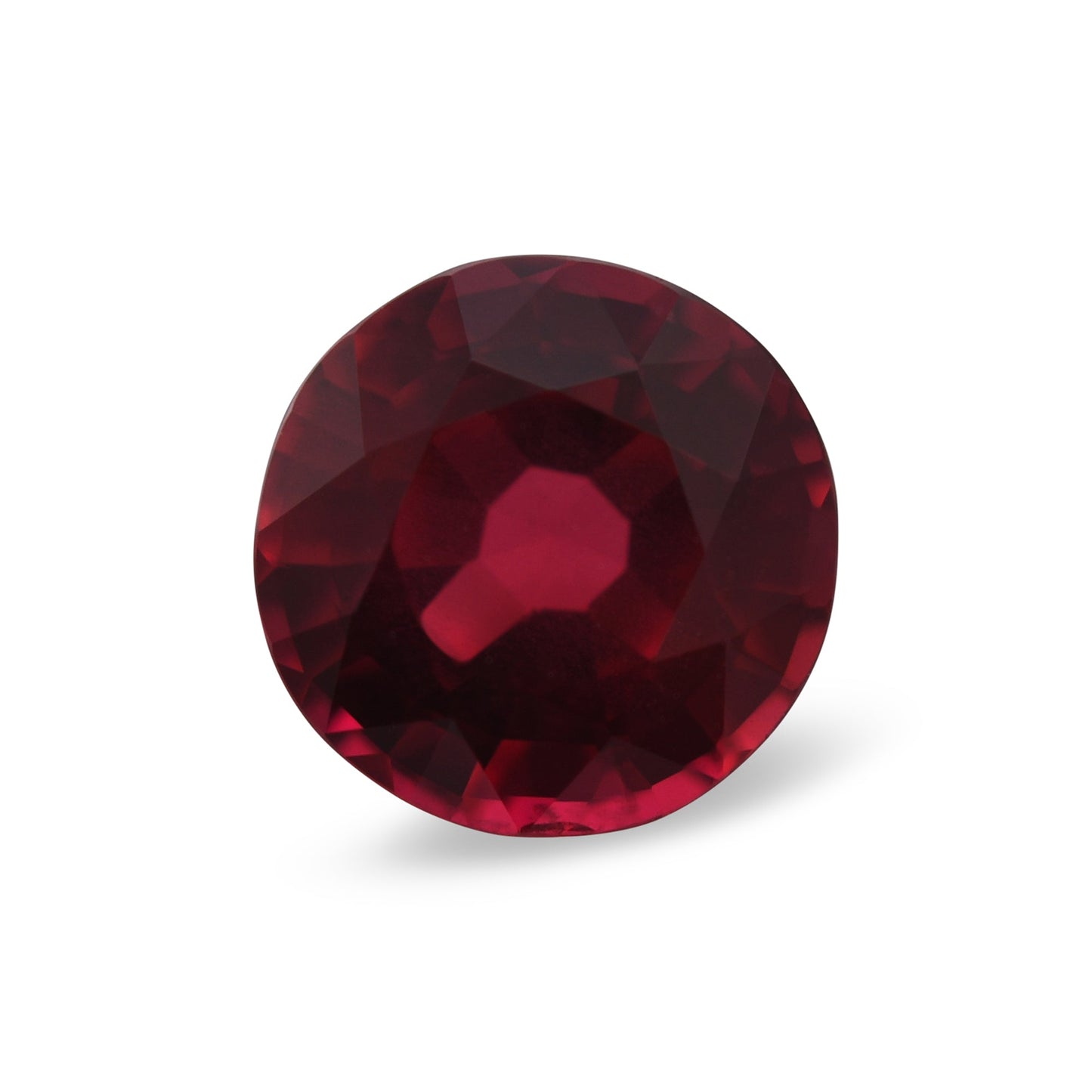 1,21 Karat roter runder Rubin aus Mosambik, CD-Farbe: Taubenblut