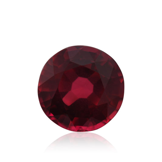 1,21 Karat roter runder Rubin aus Mosambik, CD-Farbe: Taubenblut