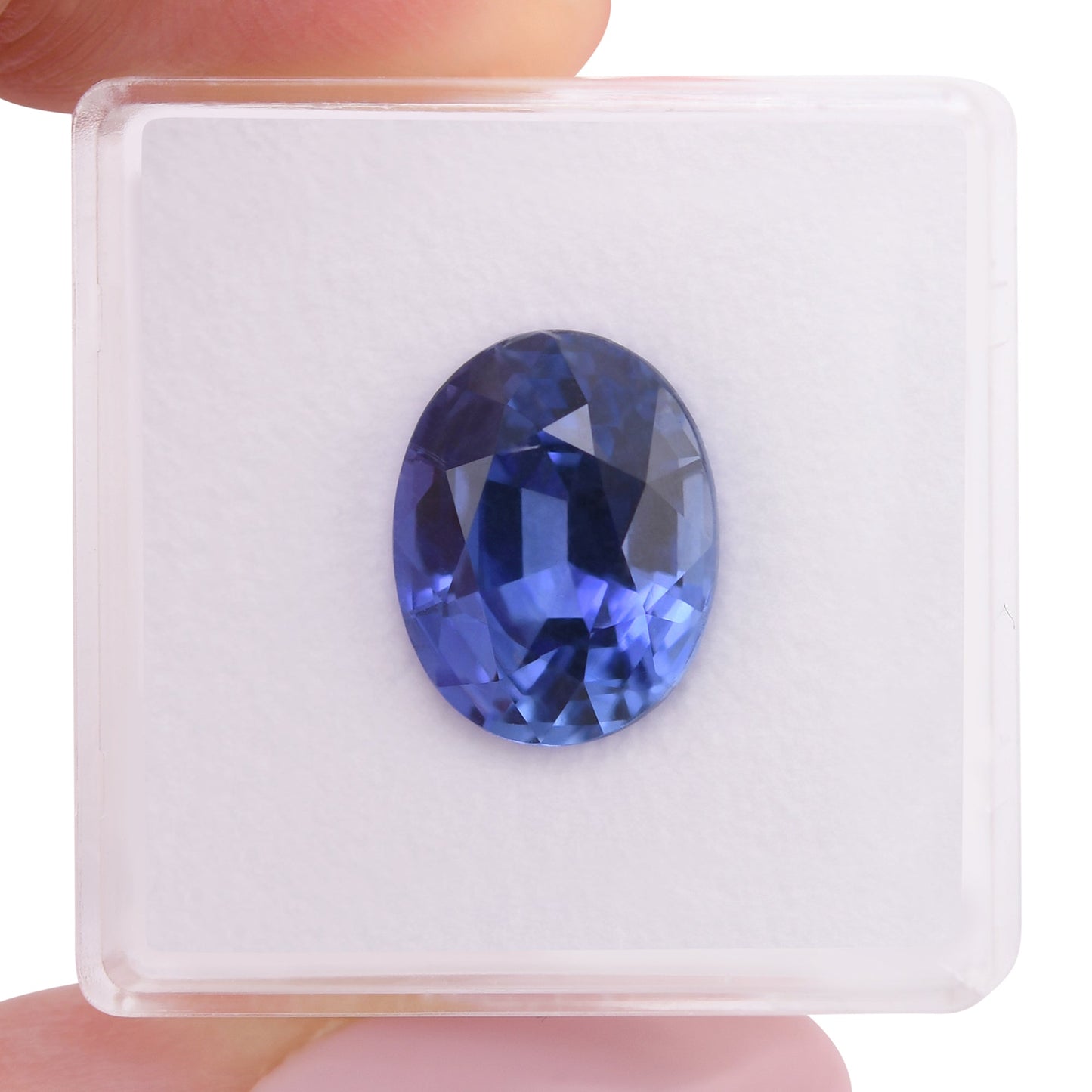 7,52 Karat blauer ovaler Saphir aus Sri Lanka (CD)