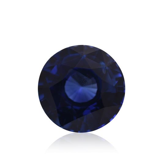 3,11 Karat leuchtend blauer runder Saphir aus Sri Lanka (CD)