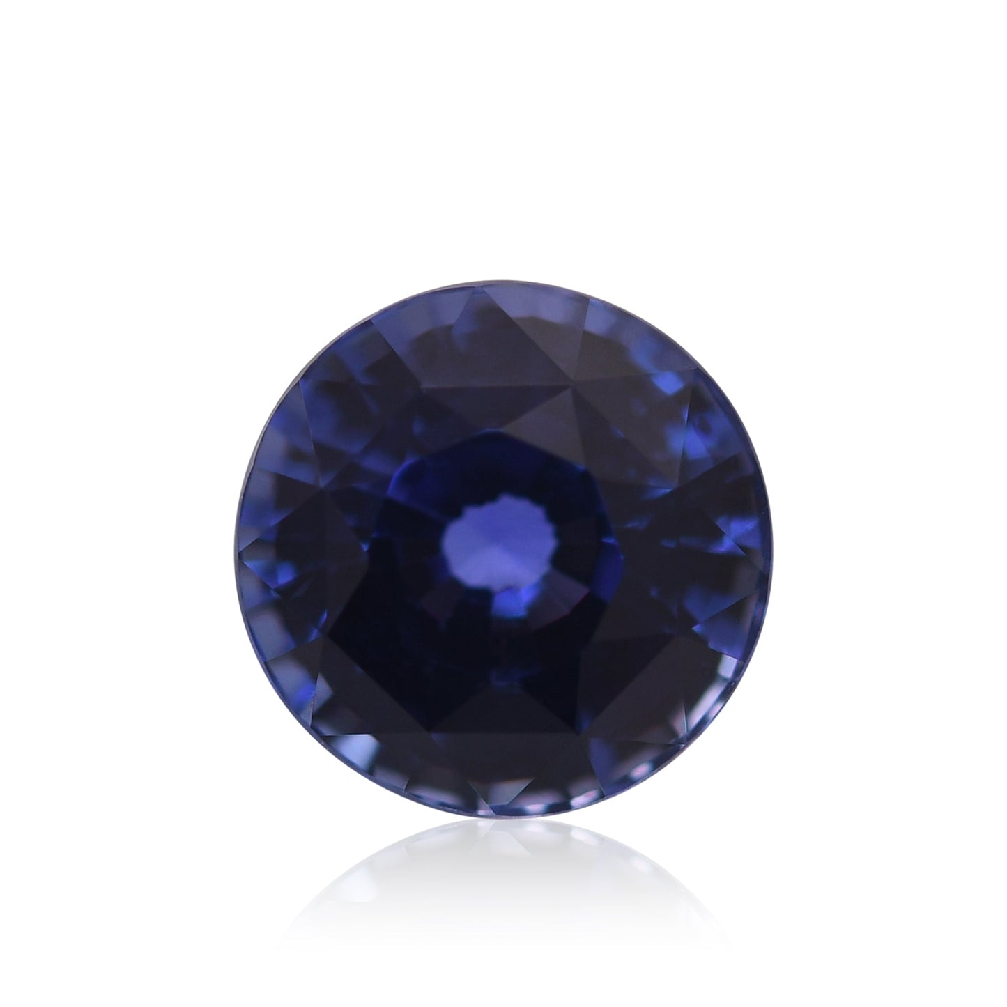 3,05 Karat blauer runder Saphir aus Sri Lanka (CD)