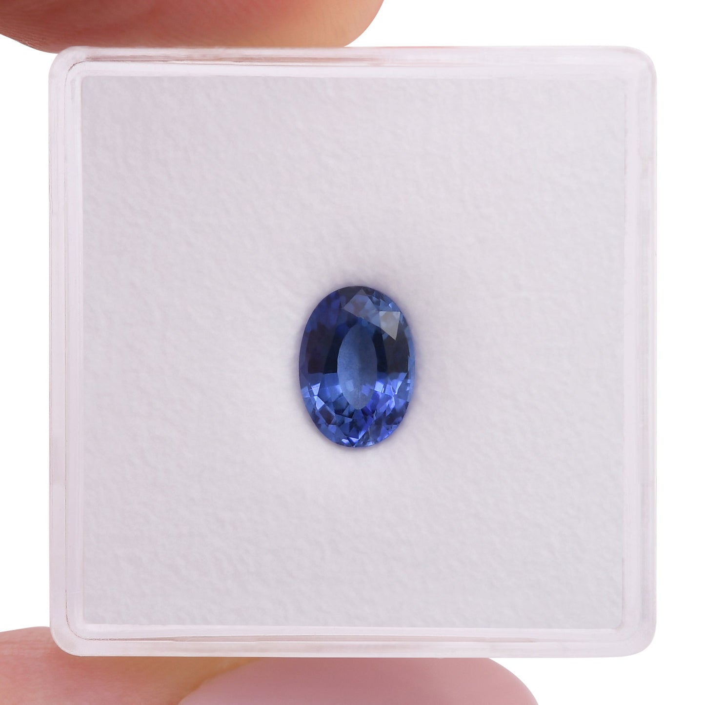 1,30 Karat blauer ovaler Saphir aus Sri Lanka