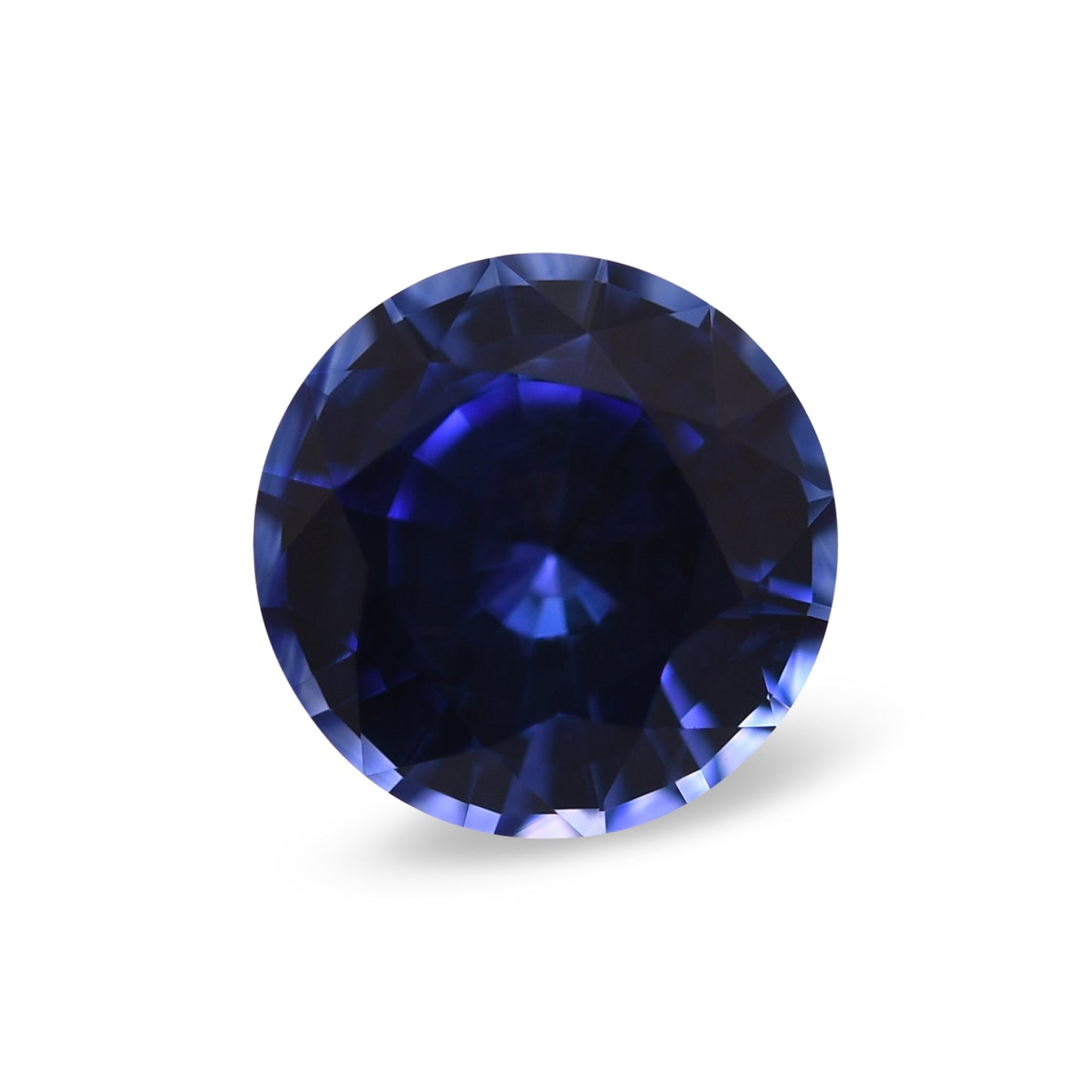 1,30 Karat blauer runder Saphir aus Sri Lanka