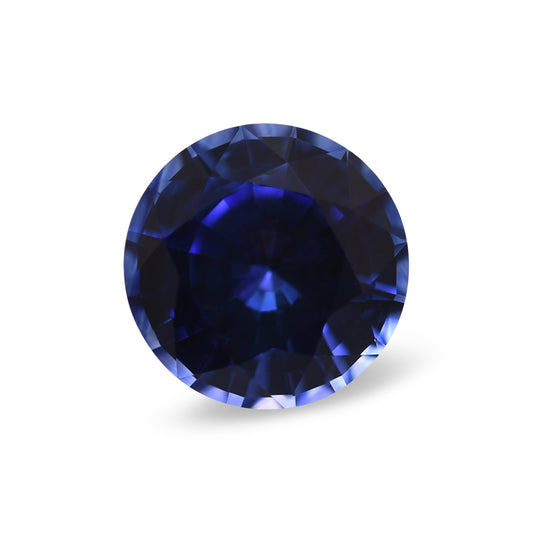 1,30 Karat blauer runder Saphir aus Sri Lanka
