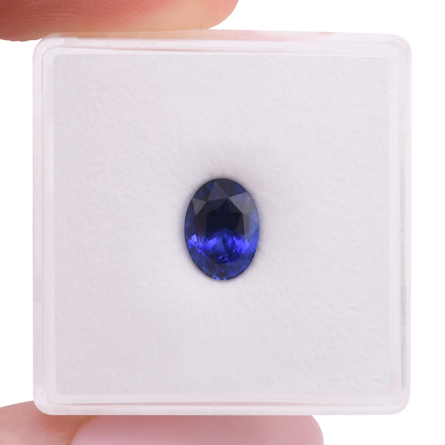 1,53 Karat blauer ovaler Saphir aus Sri Lanka
