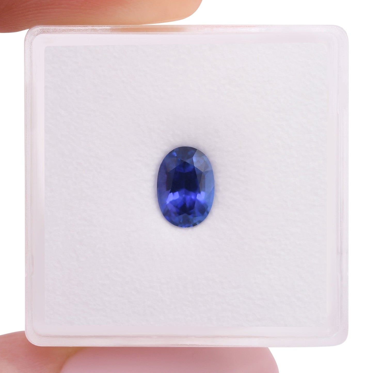 1,04 Karat blauer ovaler Saphir aus Sri Lanka