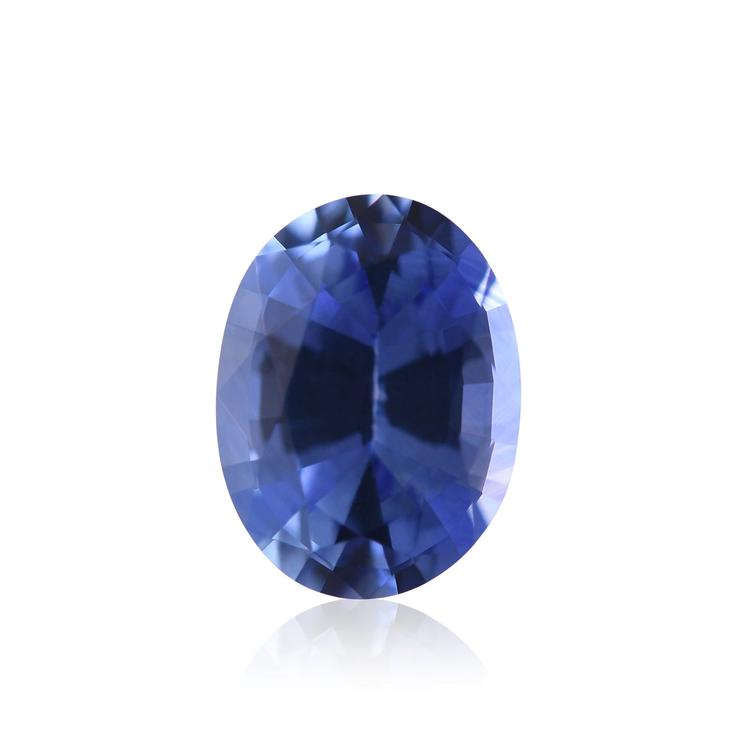 1,62 Karat blauer ovaler Saphir aus Sri Lanka