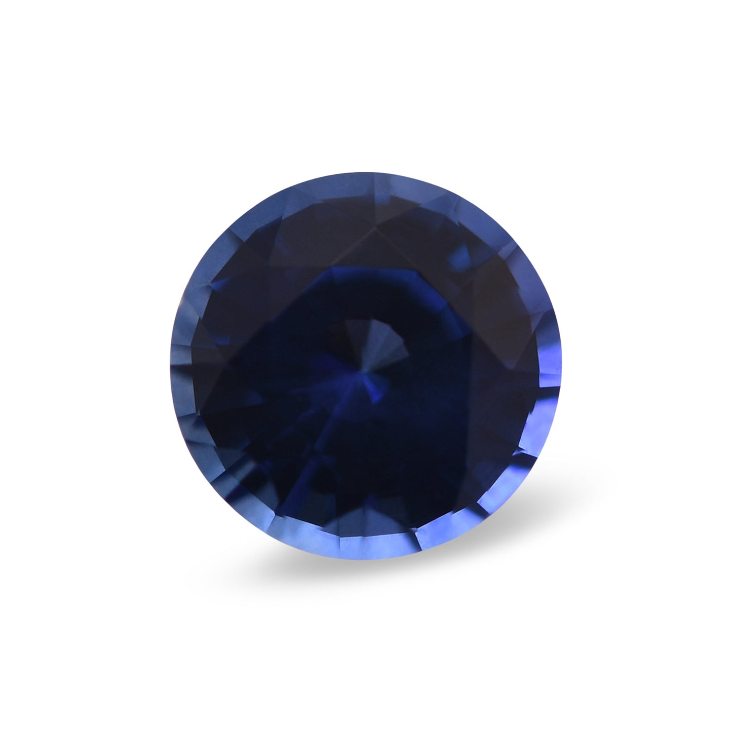 1,34 Karat blauer runder Saphir aus Sri Lanka