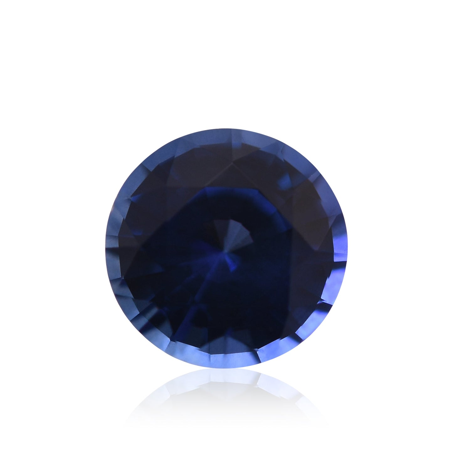1,34 Karat blauer runder Saphir aus Sri Lanka