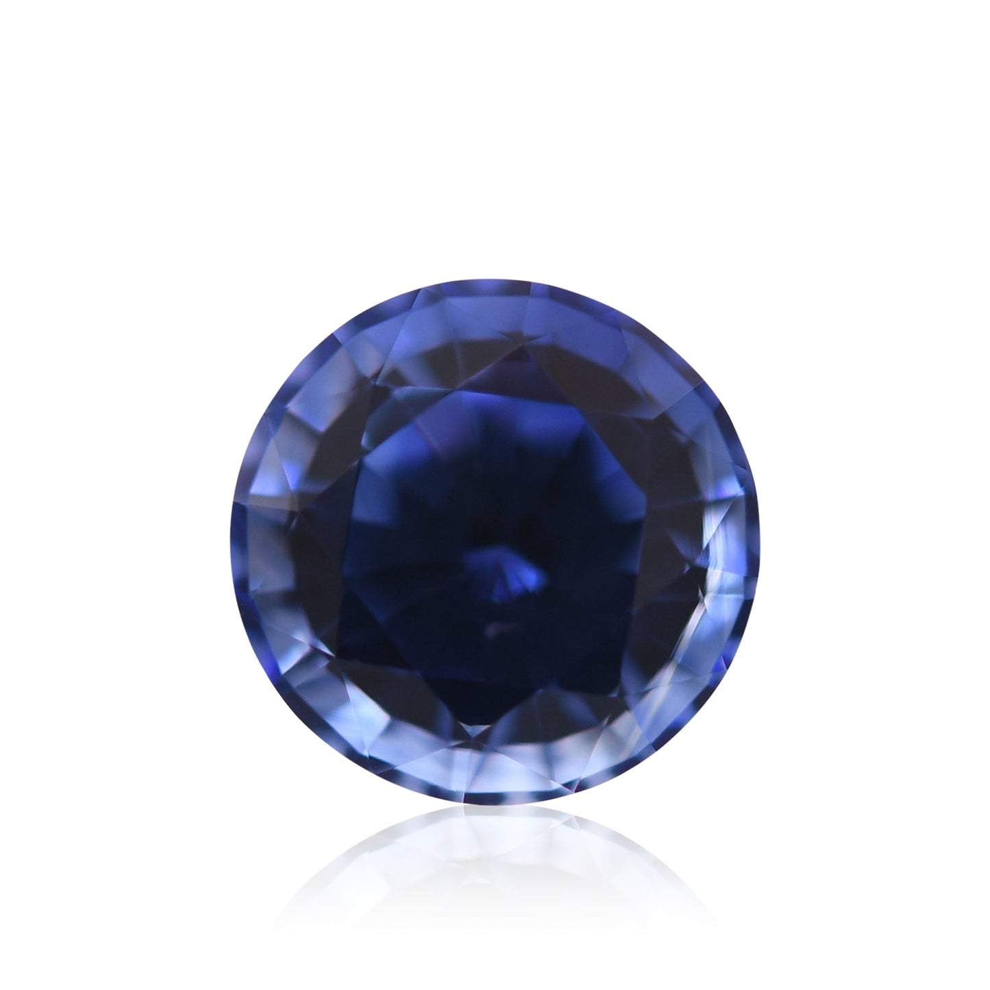 1,39 Karat blauer runder Saphir aus Sri Lanka
