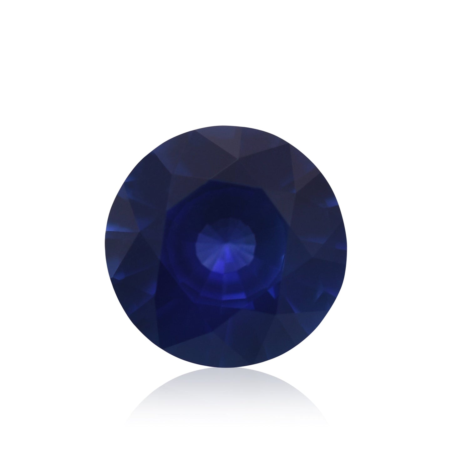 1,23 Karat blauer runder Saphir aus Sri Lanka