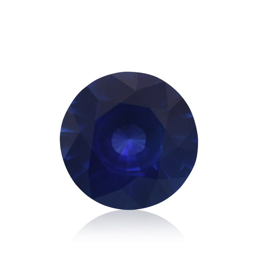 1,23 Karat blauer runder Saphir aus Sri Lanka
