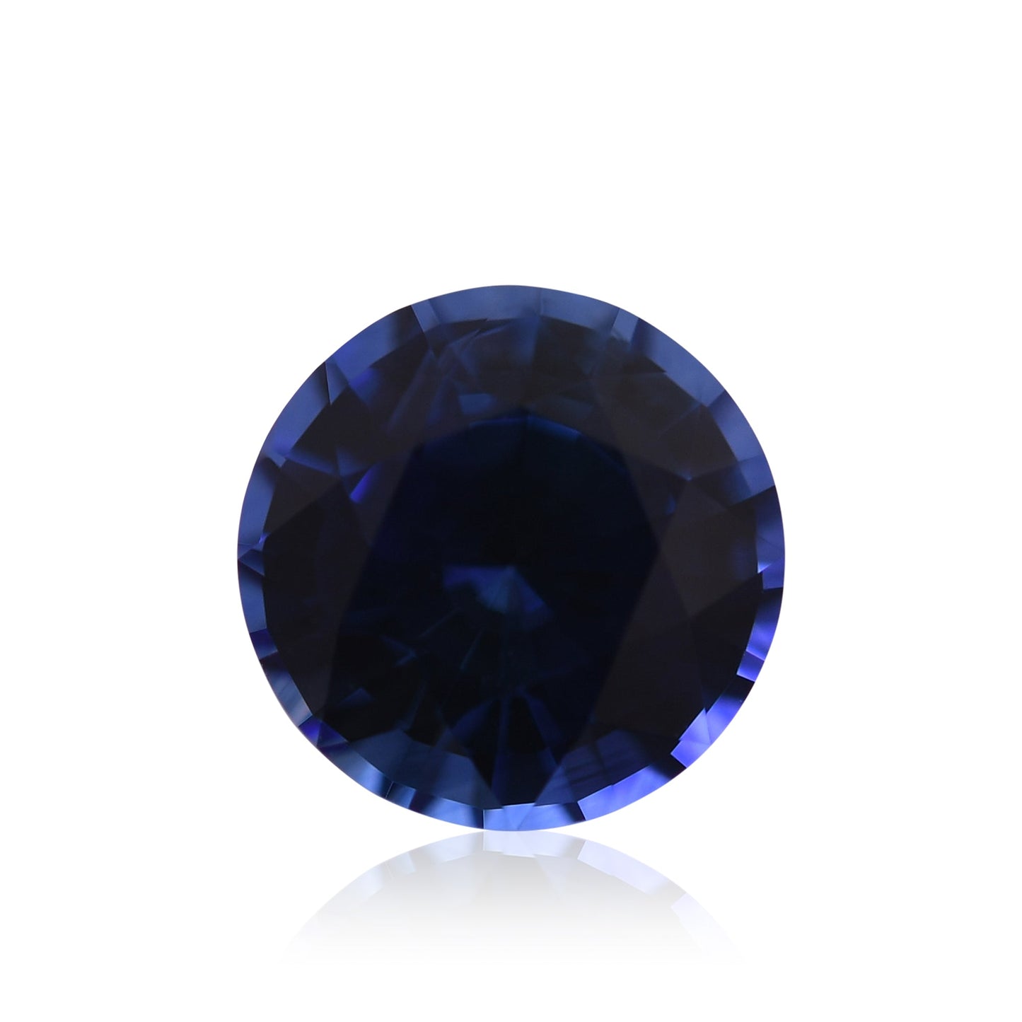 1,35 Karat blauer runder Saphir aus Sri Lanka