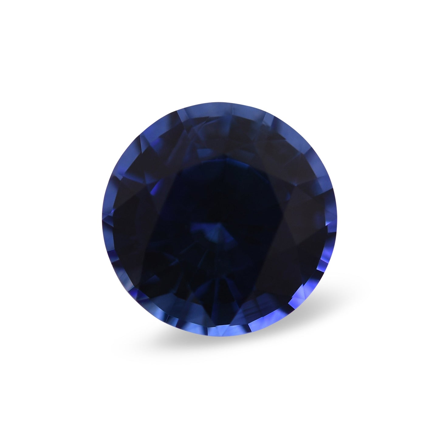 1,35 Karat blauer runder Saphir aus Sri Lanka