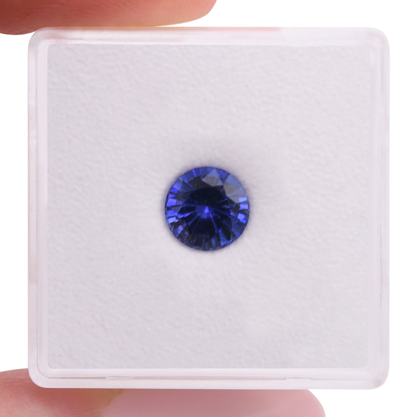 1,49 Karat blauer runder Saphir aus Sri Lanka