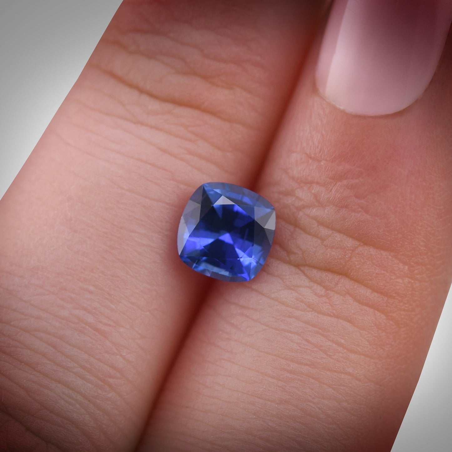 1,47 Karat blauer Kissen-Saphir aus Sri Lanka