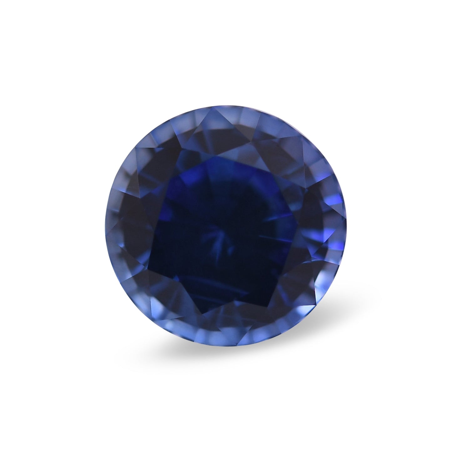 1,46 Karat blauer runder Saphir aus Sri Lanka