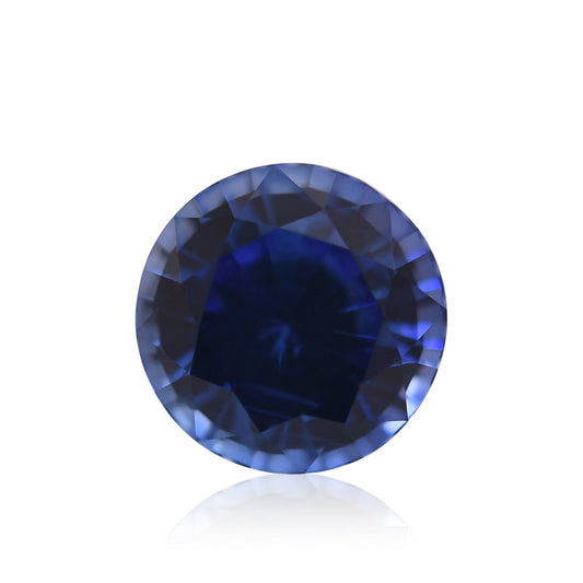 1,46 Karat blauer runder Saphir aus Sri Lanka