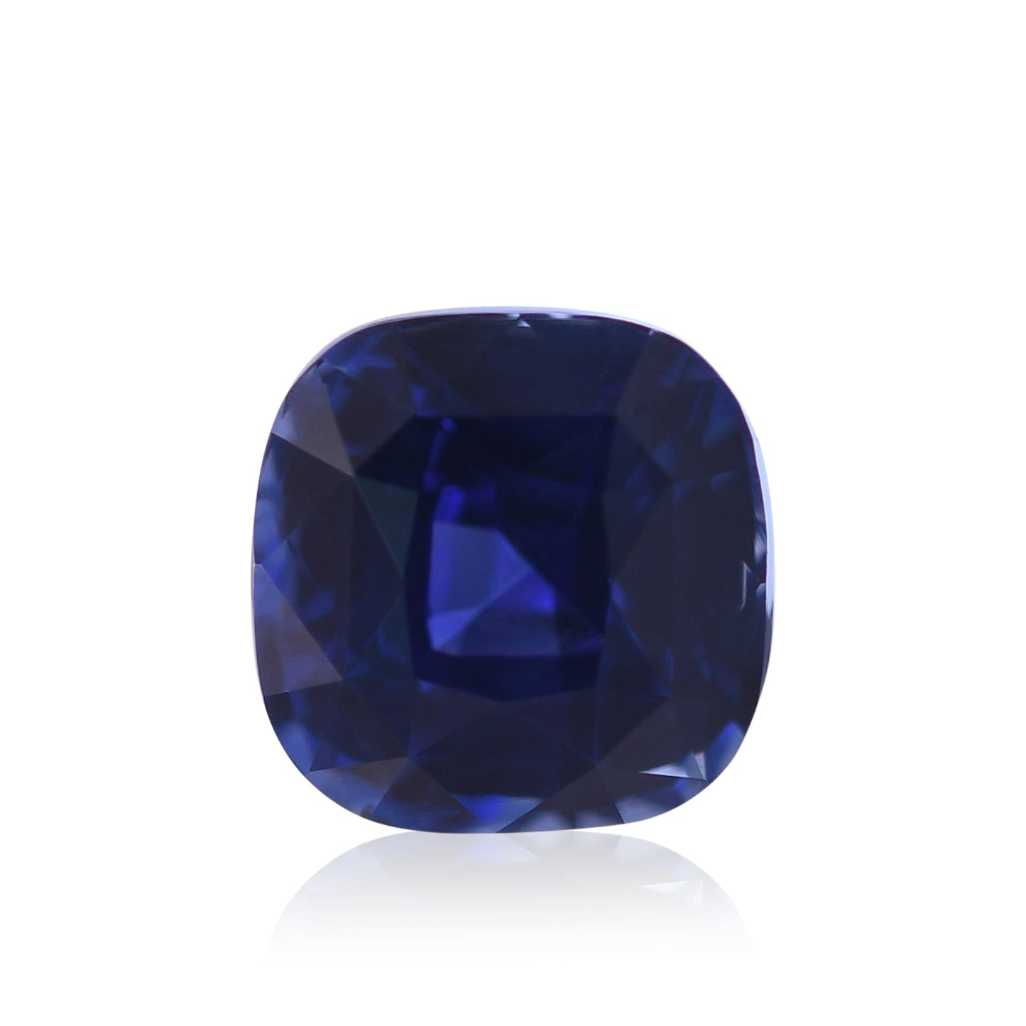 2,16 Karat blauer sri-lankischer Kissen-Saphir CD ohne Hitze