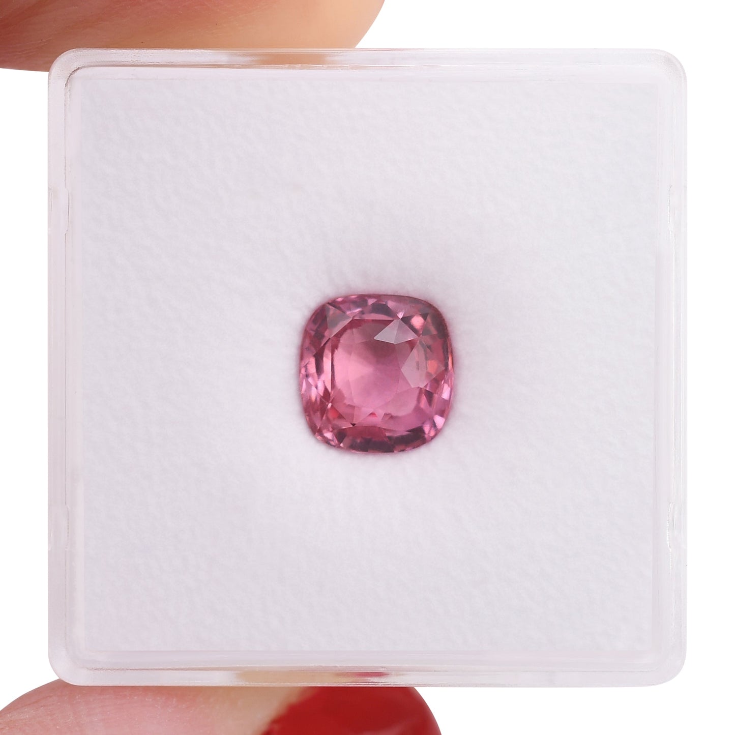2,05 Karat rosa Madagaskar Kissen-Saphir GRS Natur Padparadscha