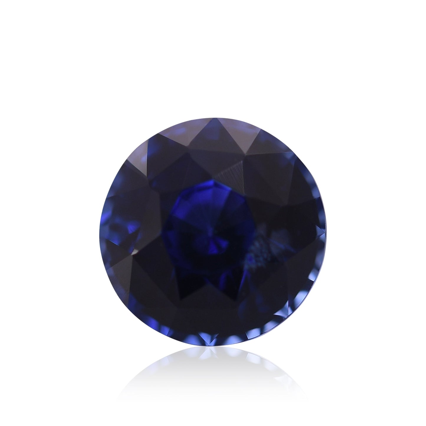 2,11 Karat blauer runder Saphir aus Sri Lanka