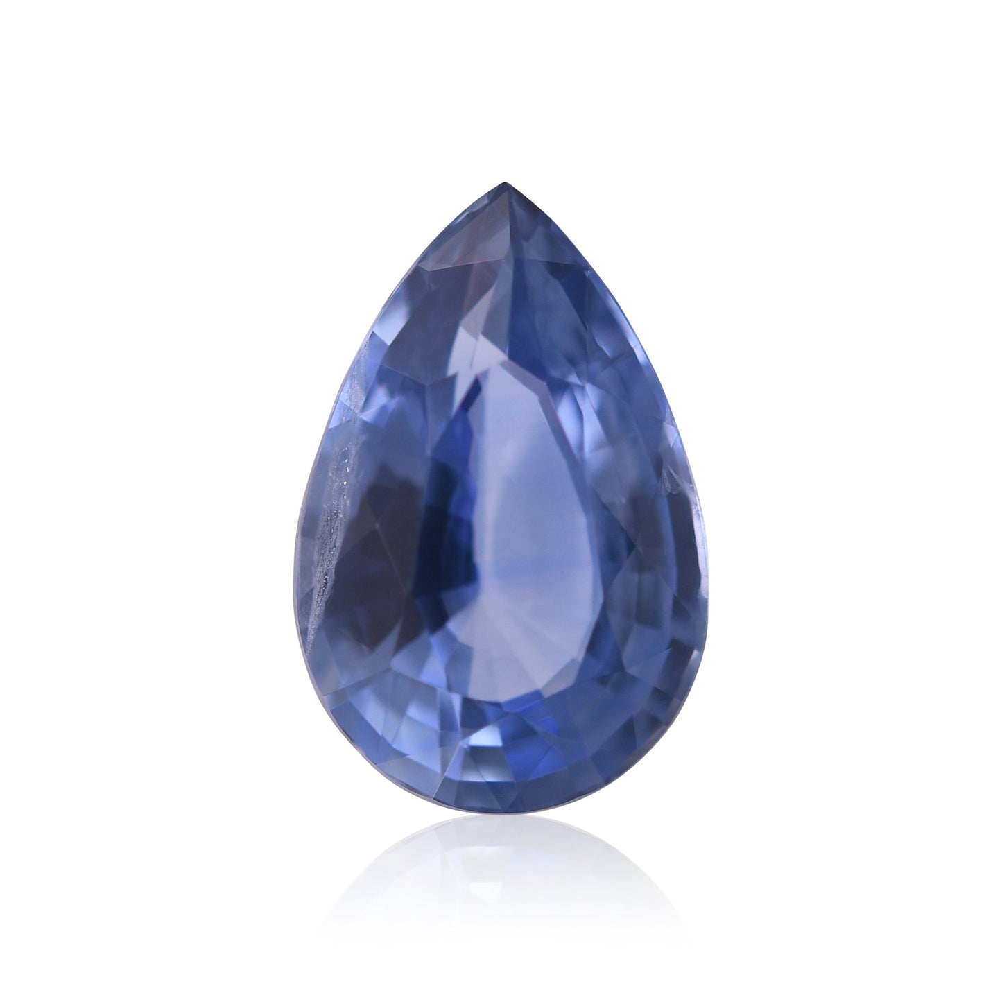 3,77 Karat blauer birnenförmiger Saphir aus Sri Lanka (CD)
