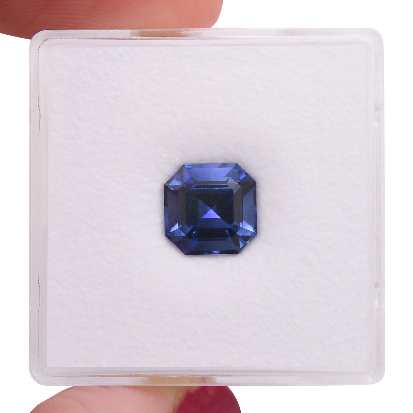 2,31 Karat blauer Asscher-Saphir aus SRI LANK