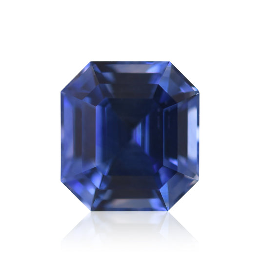 2,40 Karat blauer Asscher-Saphir aus Sri Lanka