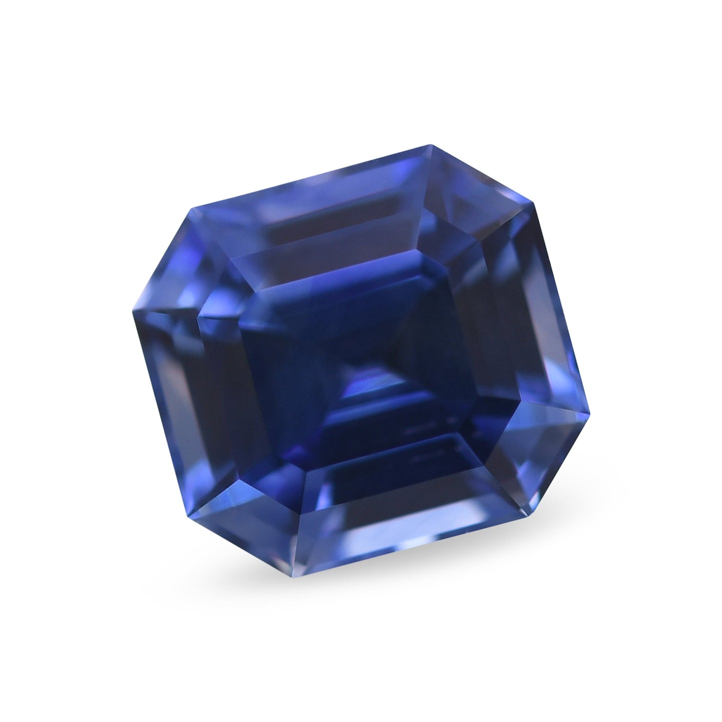 2,40 Karat blauer Asscher-Saphir aus Sri Lanka