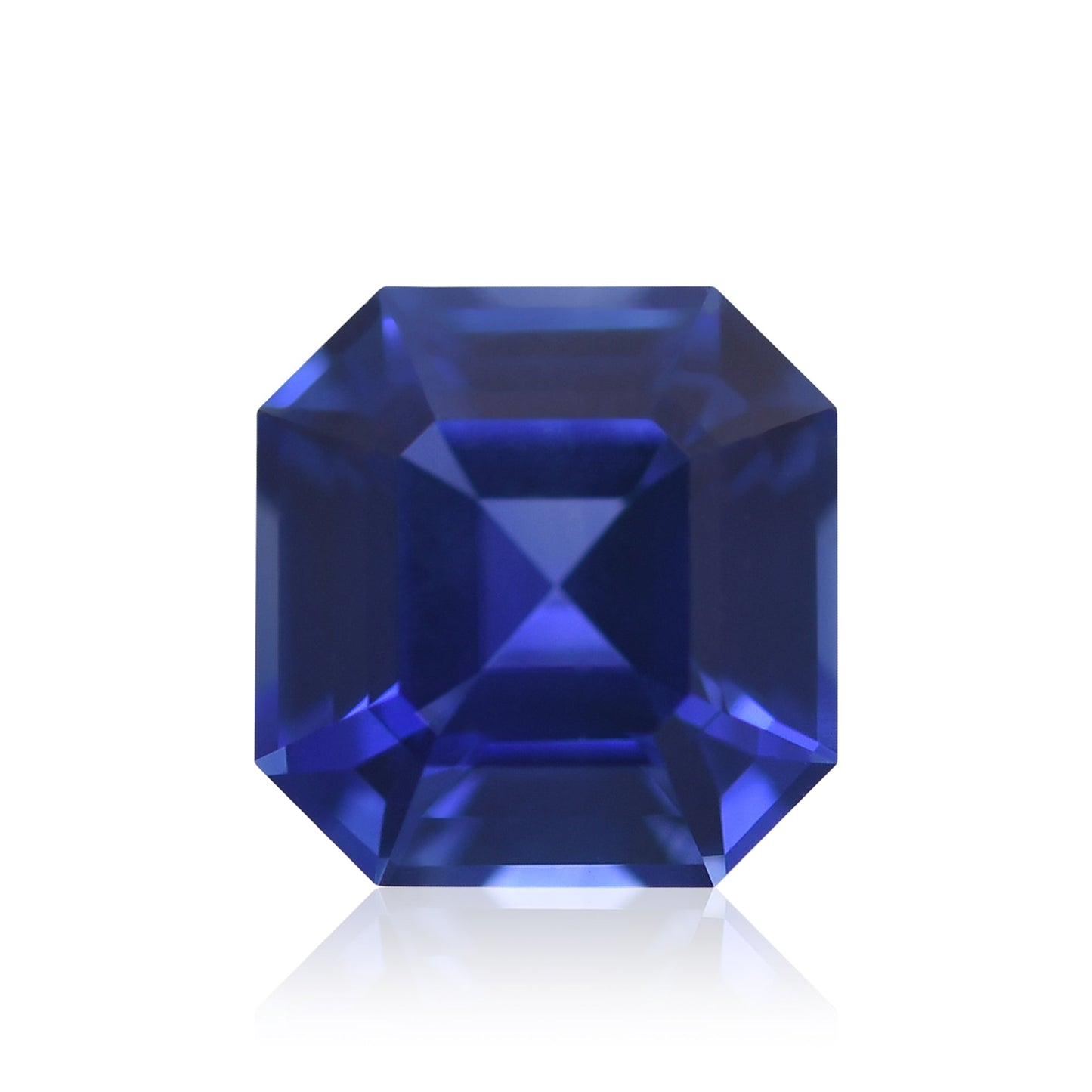 1,73 Karat blauer Asscher-Saphir aus Sri Lanka